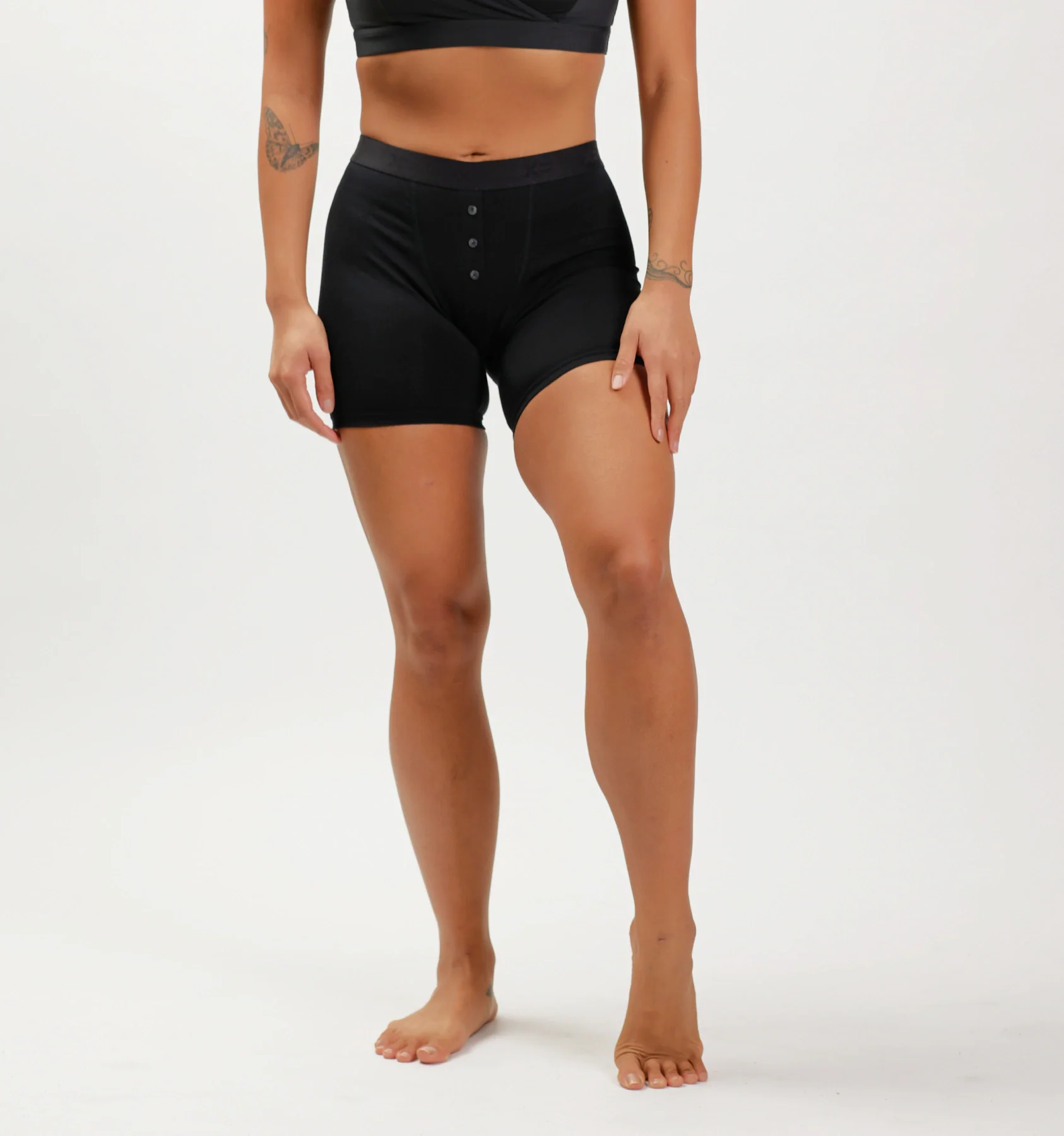 6" Fly Boxer Briefs - X= Black - Image 3