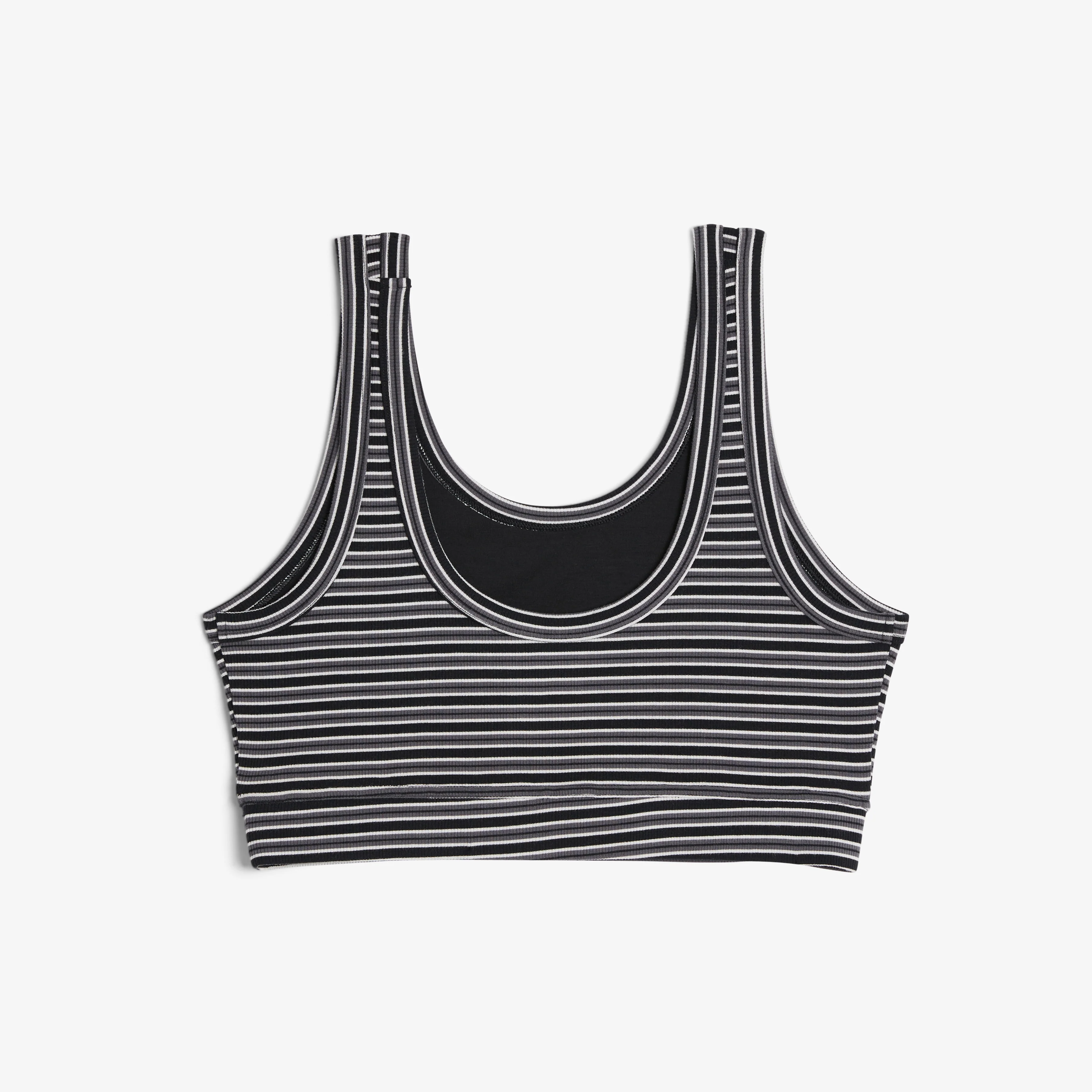 Bamboo Rib Essentials Soft Bra - Icy Stripe - Image 3