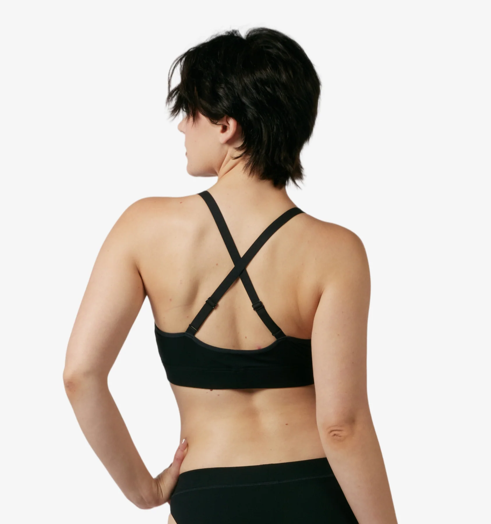 Bamboo Rib Lounge Bralette - Taupe - Image 5