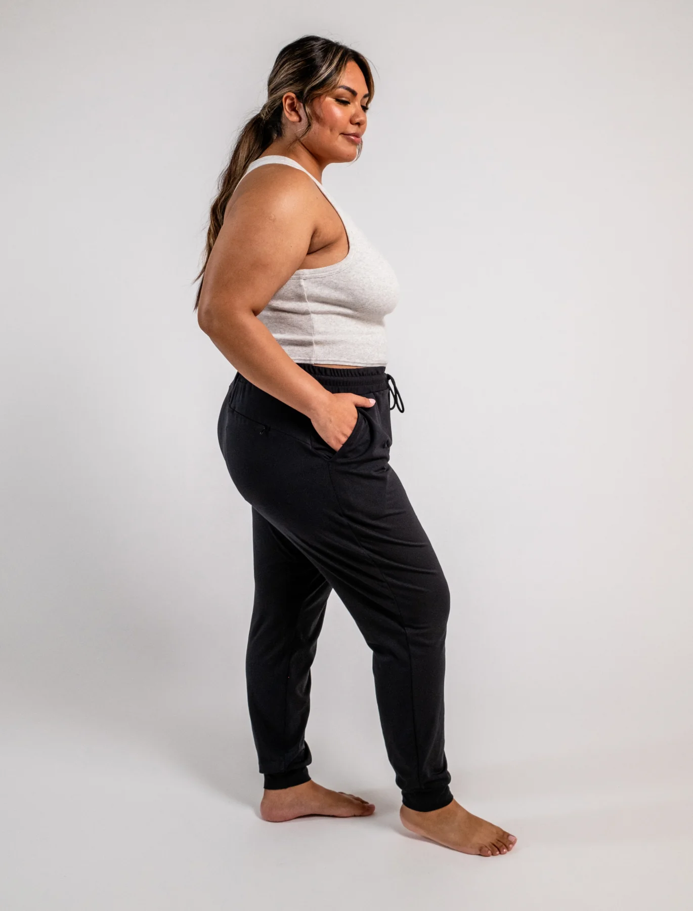 Cozy Luxe Fitted Jogger - Blue Haze - Image 7