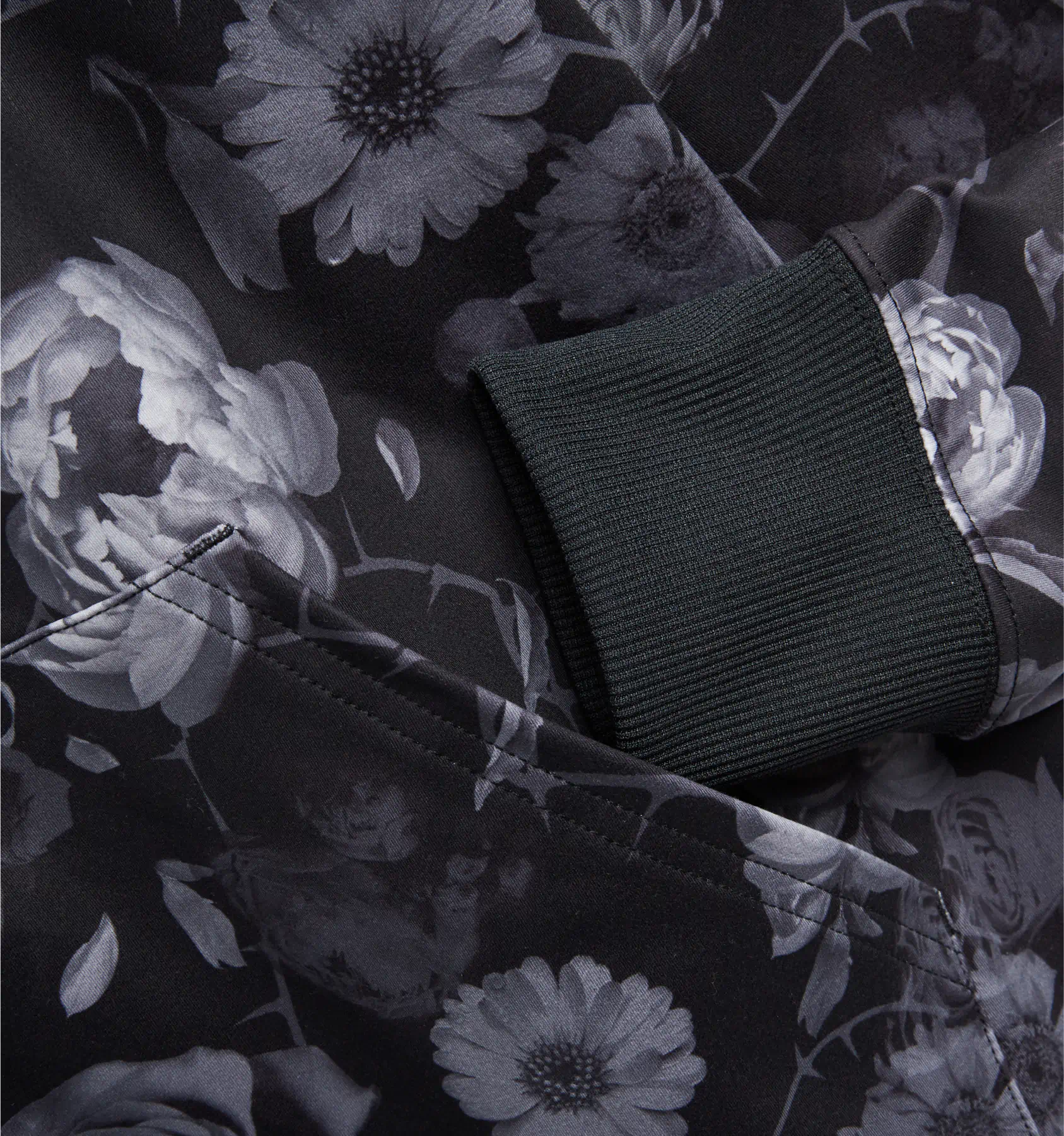 Cozy Luxe Full Zip Hoodie - Dark Floral Remedies - Image 3