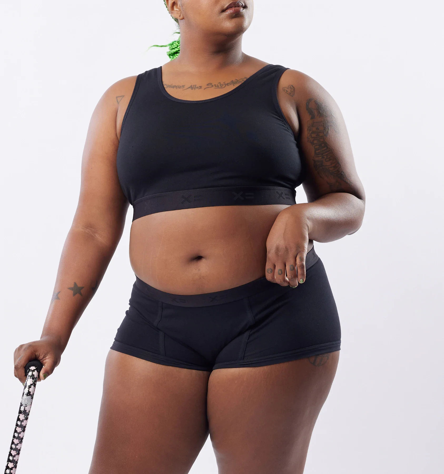 Essentials Soft Bra - Charcoal Logo - Image 5