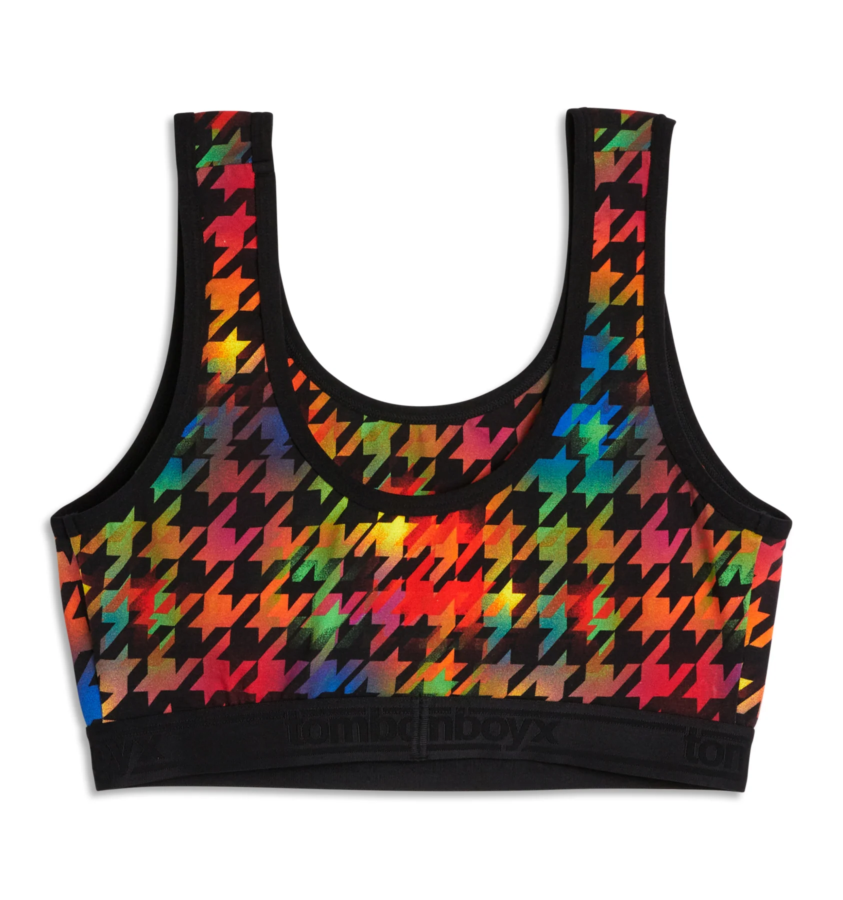 Essentials Soft Bra - Rainbow Houndstooth - Image 3