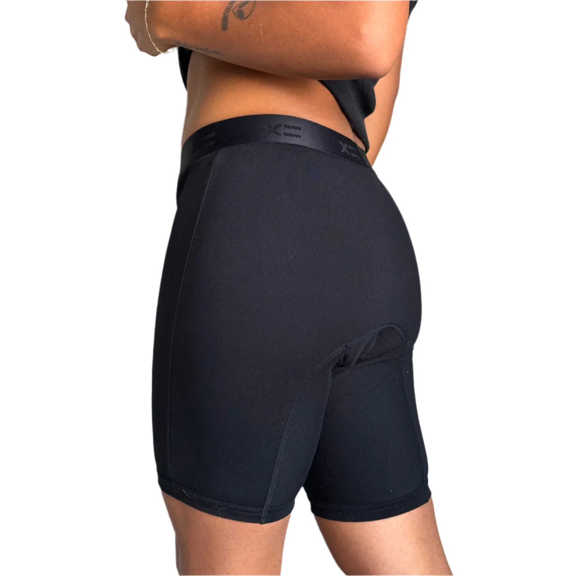 First Line Period 9" Boxer Briefs - X= Black - Image 4