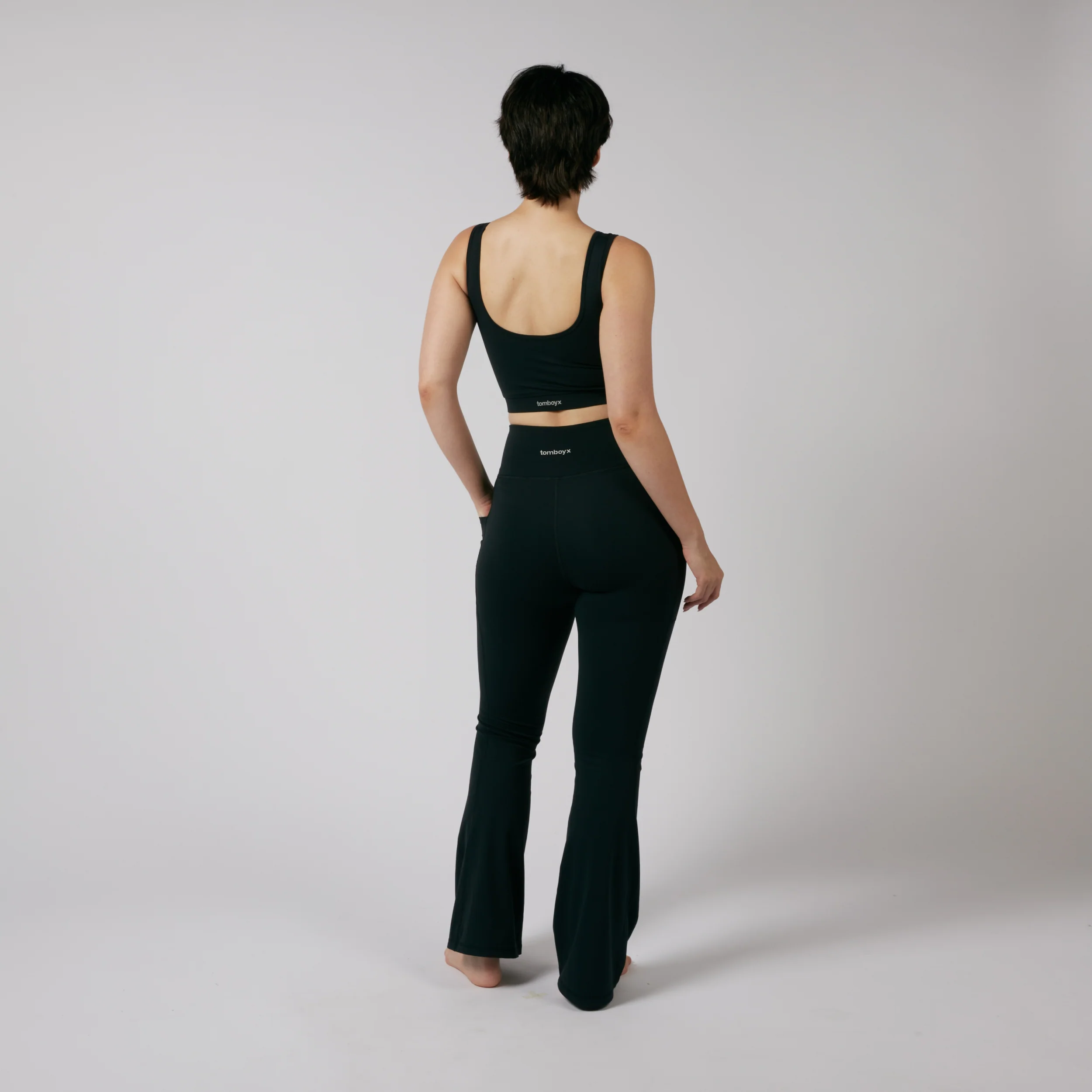 Flared Legging - Black - Image 5