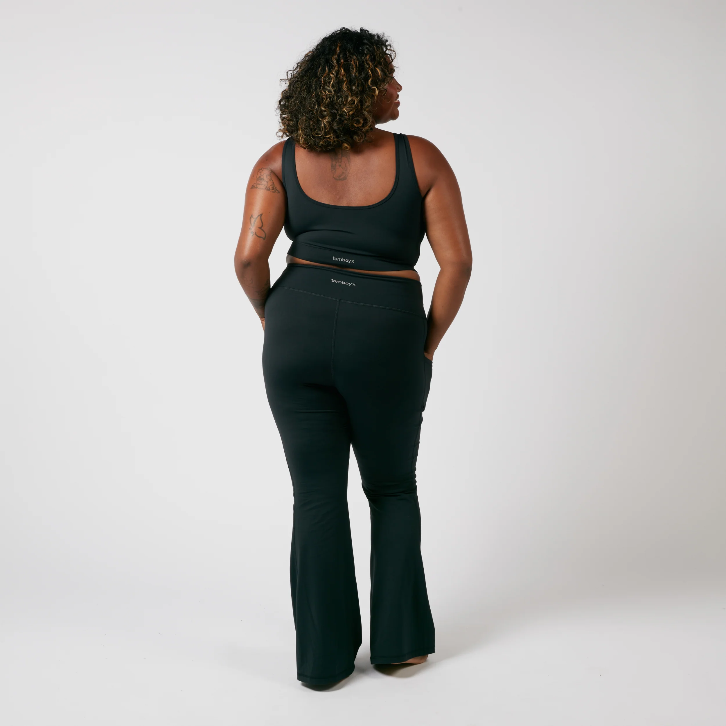 Flared Legging - Black - Image 7