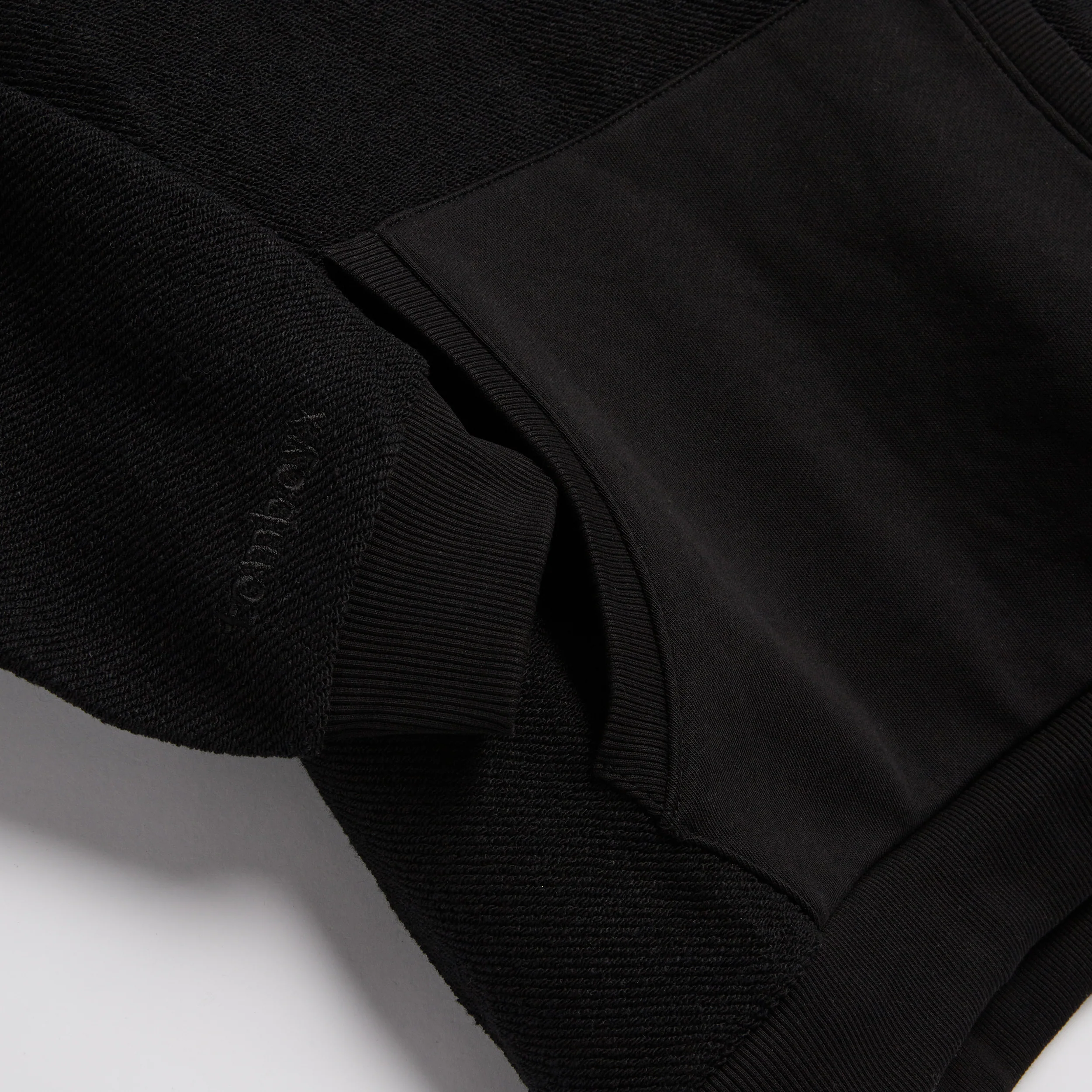 Inside Out French Terry Hoodie - Black - Image 5