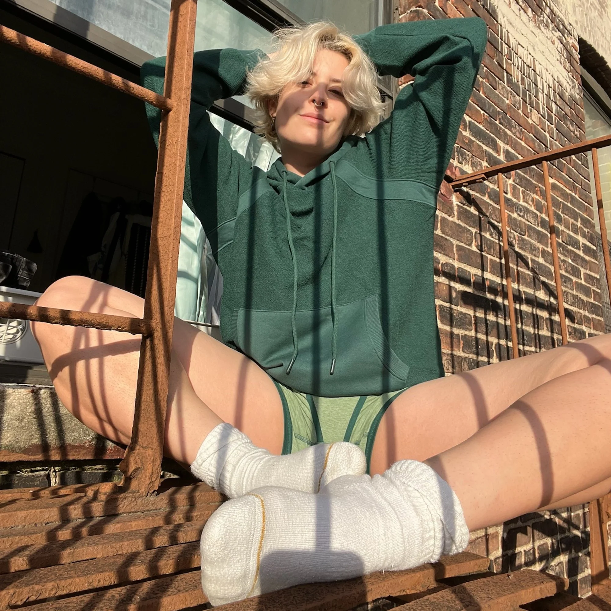 Inside Out French Terry Hoodie - Phantom Pine - Image 4