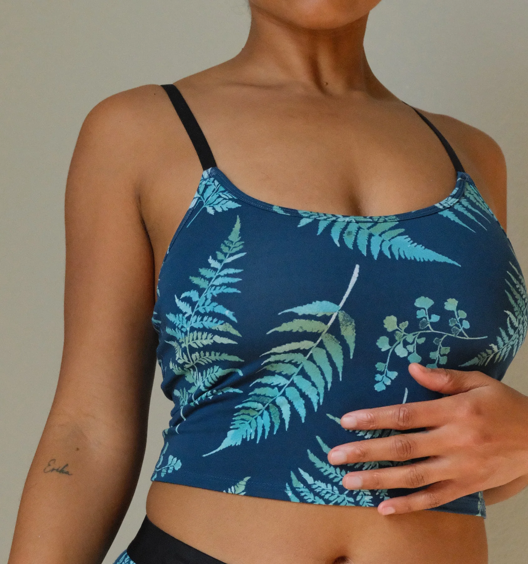 Longline Bra Top - TENCEL™ Modal Botanical - Image 3