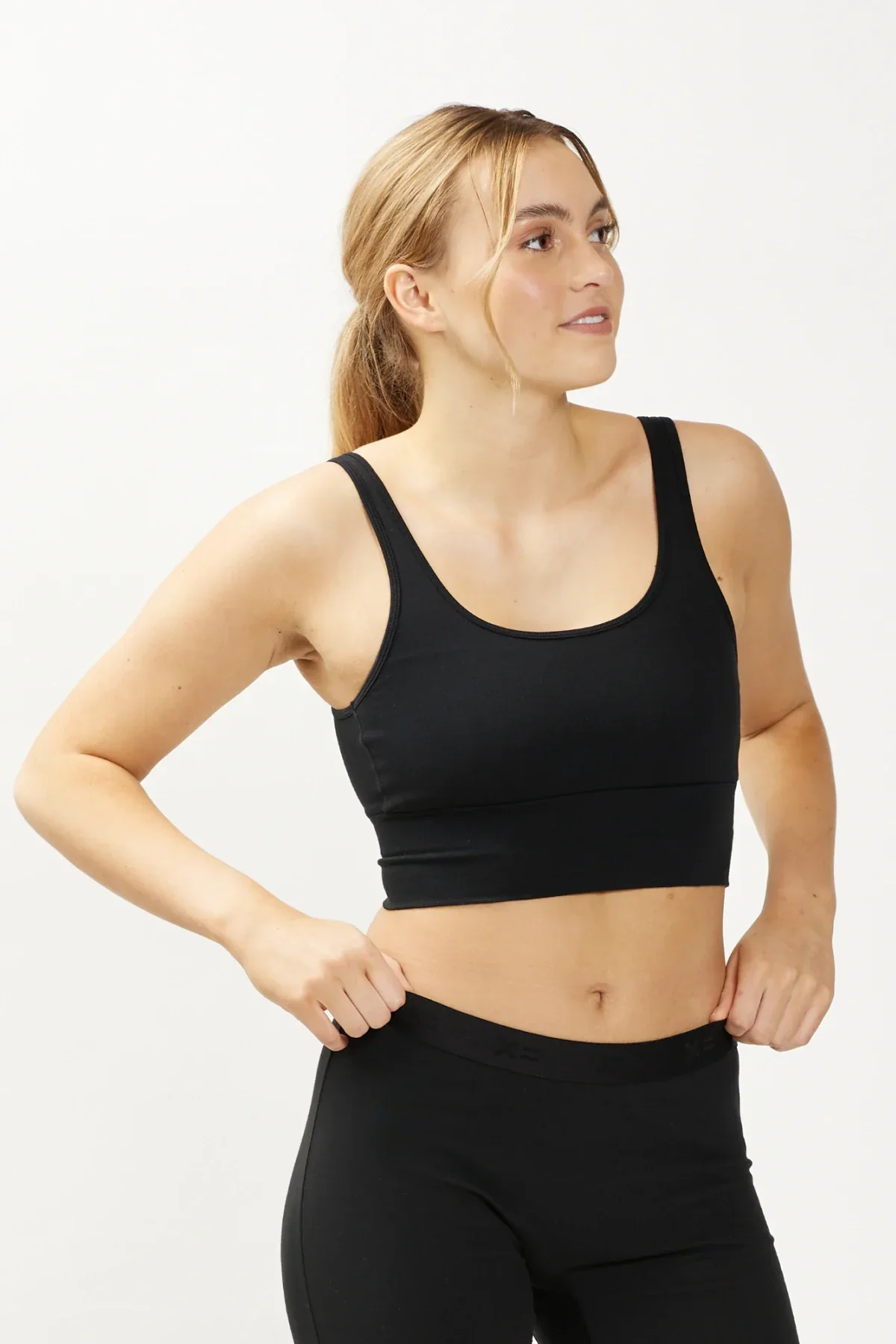 Longline Scoop Bra - Chai - Image 5