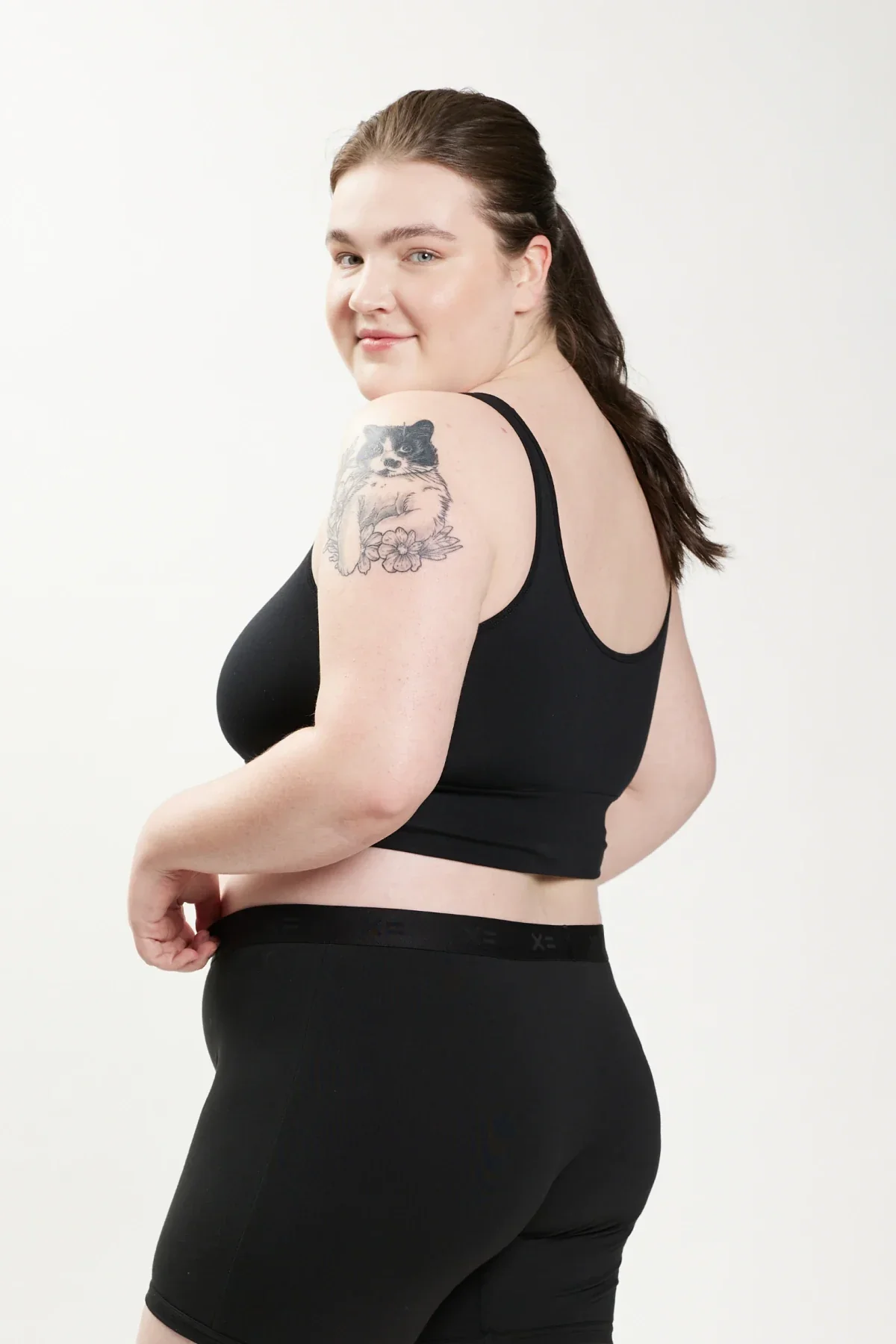 Longline Scoop Bra - White - Image 6