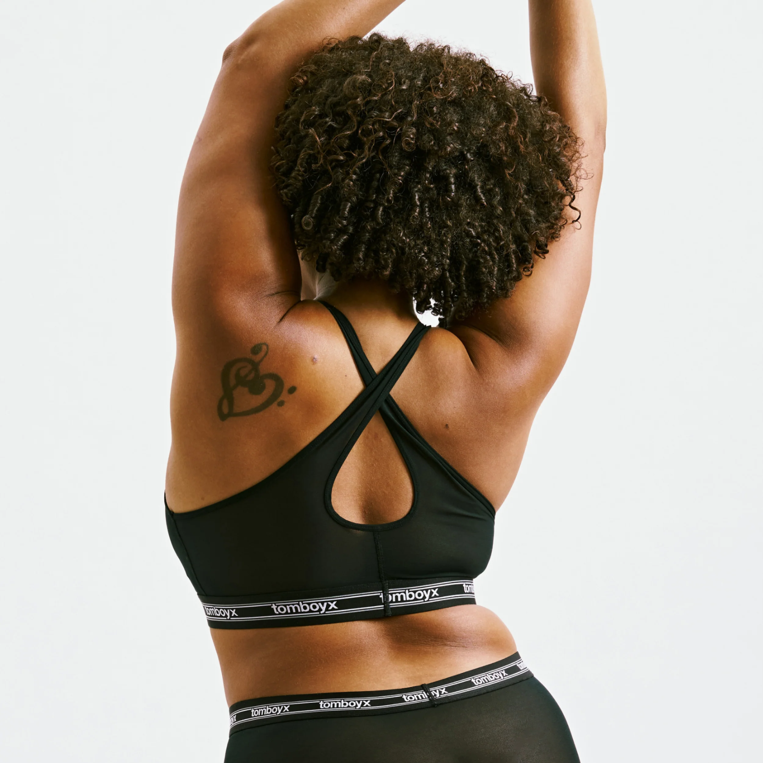 Powermesh Bralette - Black - Image 8