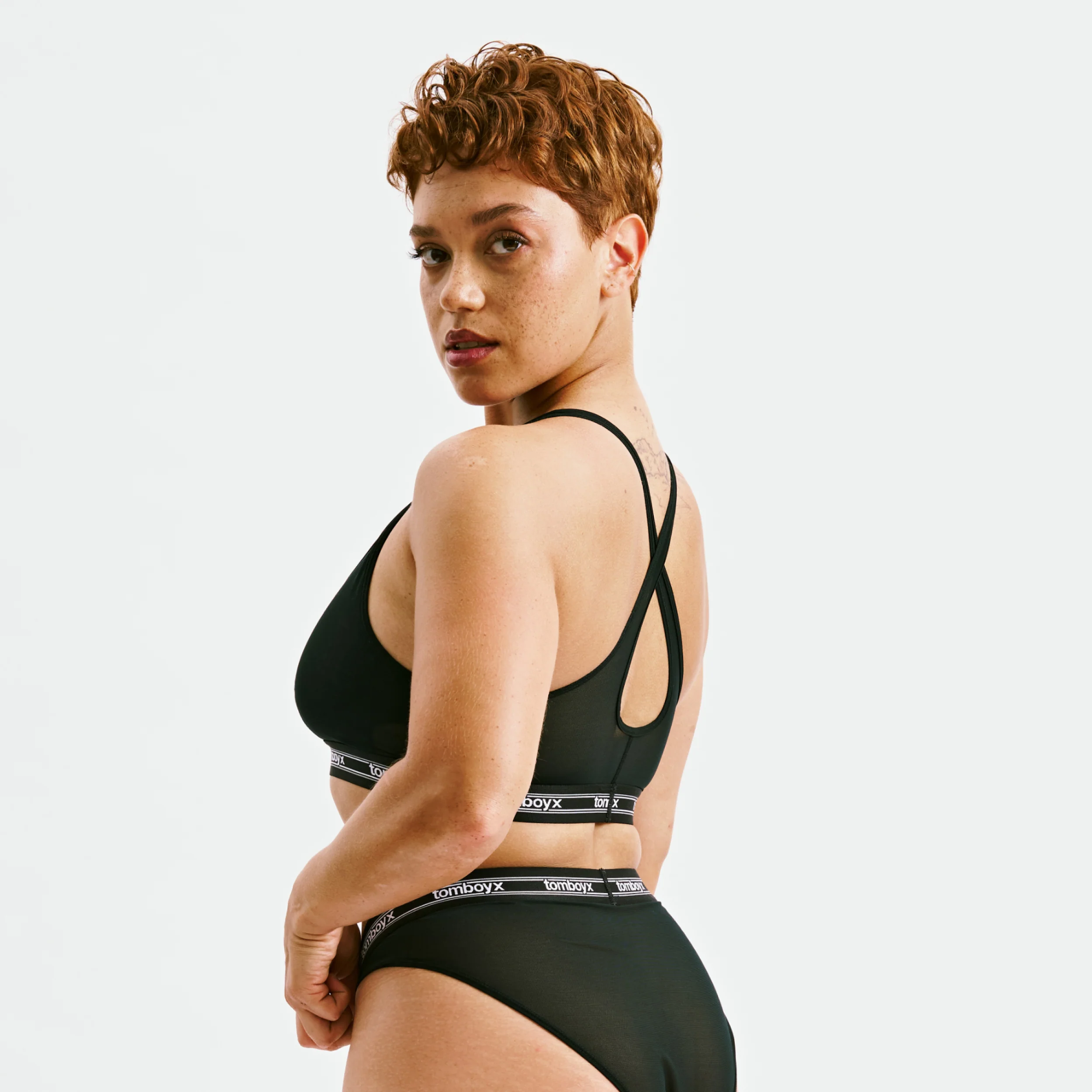 Powermesh Bralette - Black - Image 10