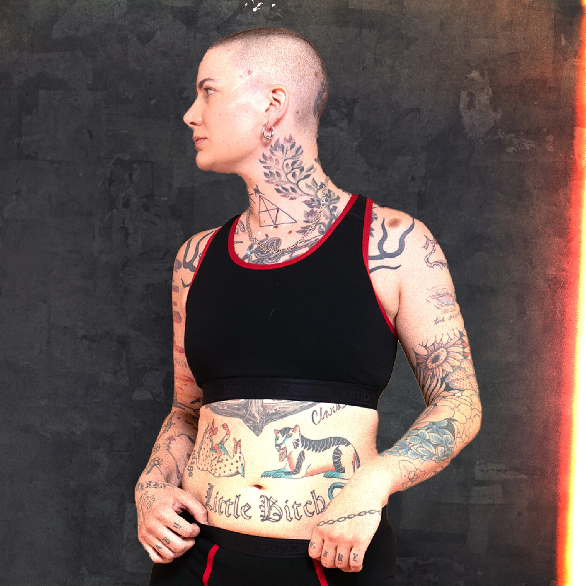 Racerback Soft Bra - Red Edge - Image 5