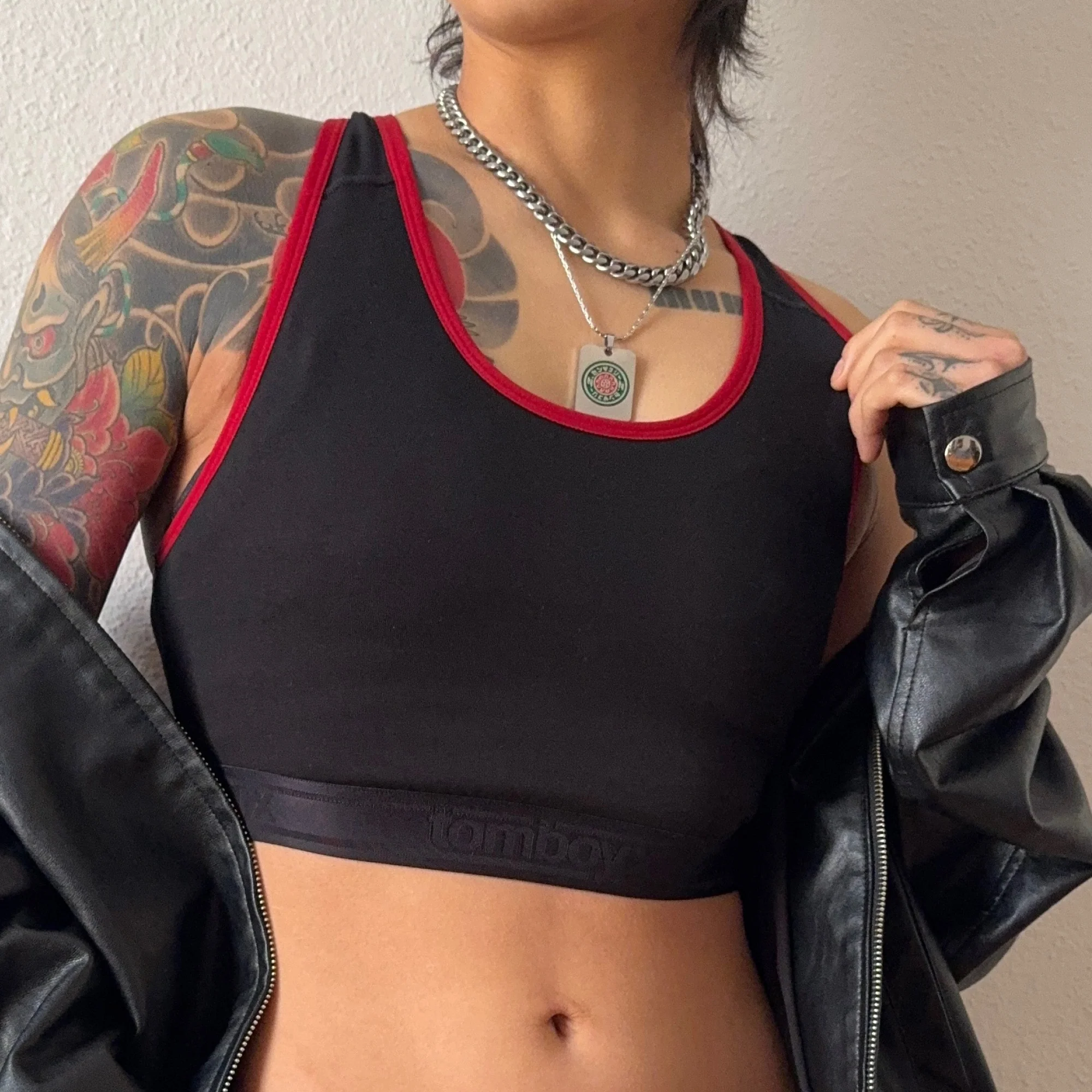 Racerback Soft Bra - Red Edge - Image 7