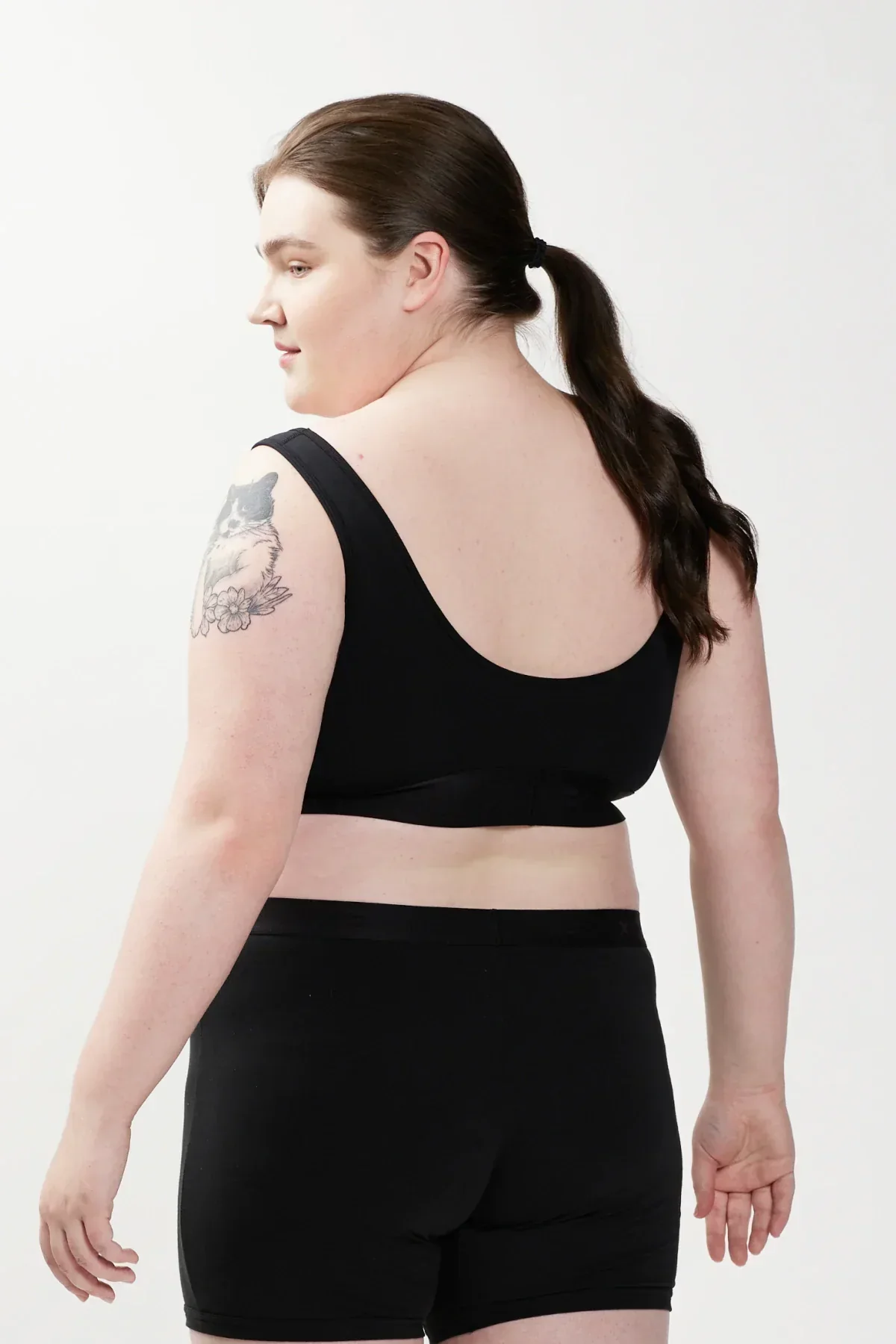 Straight Up Soft Bra - Black X= Rainbow - Image 6