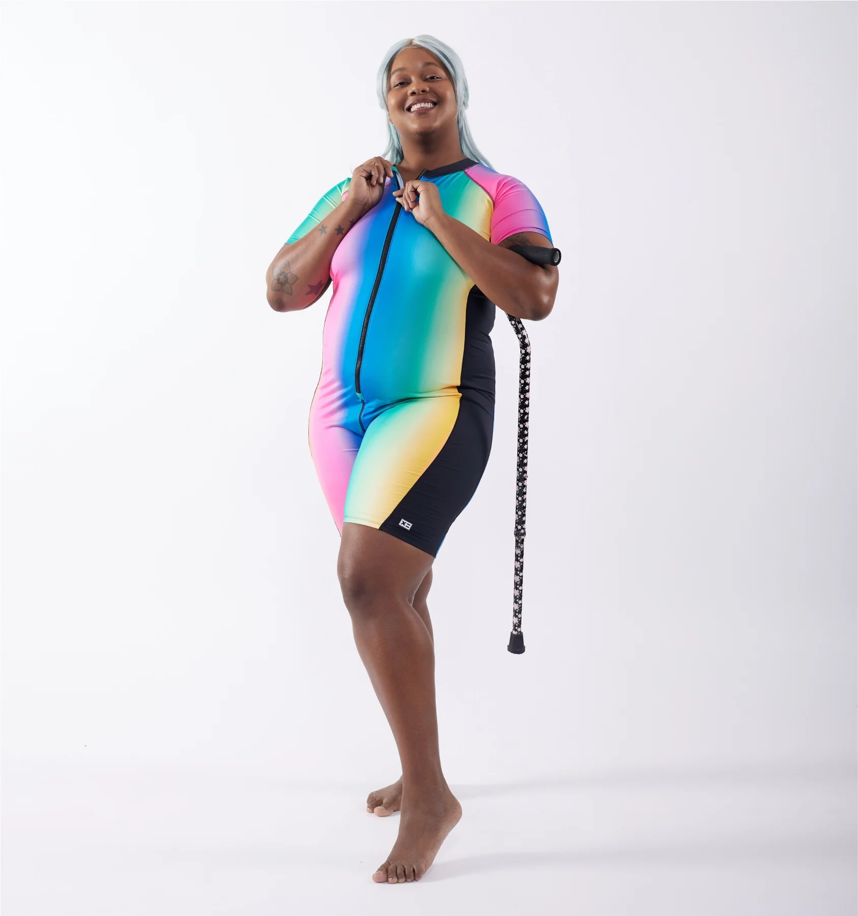 Swim 6" Unisuit - Melting Rainbow - Image 3