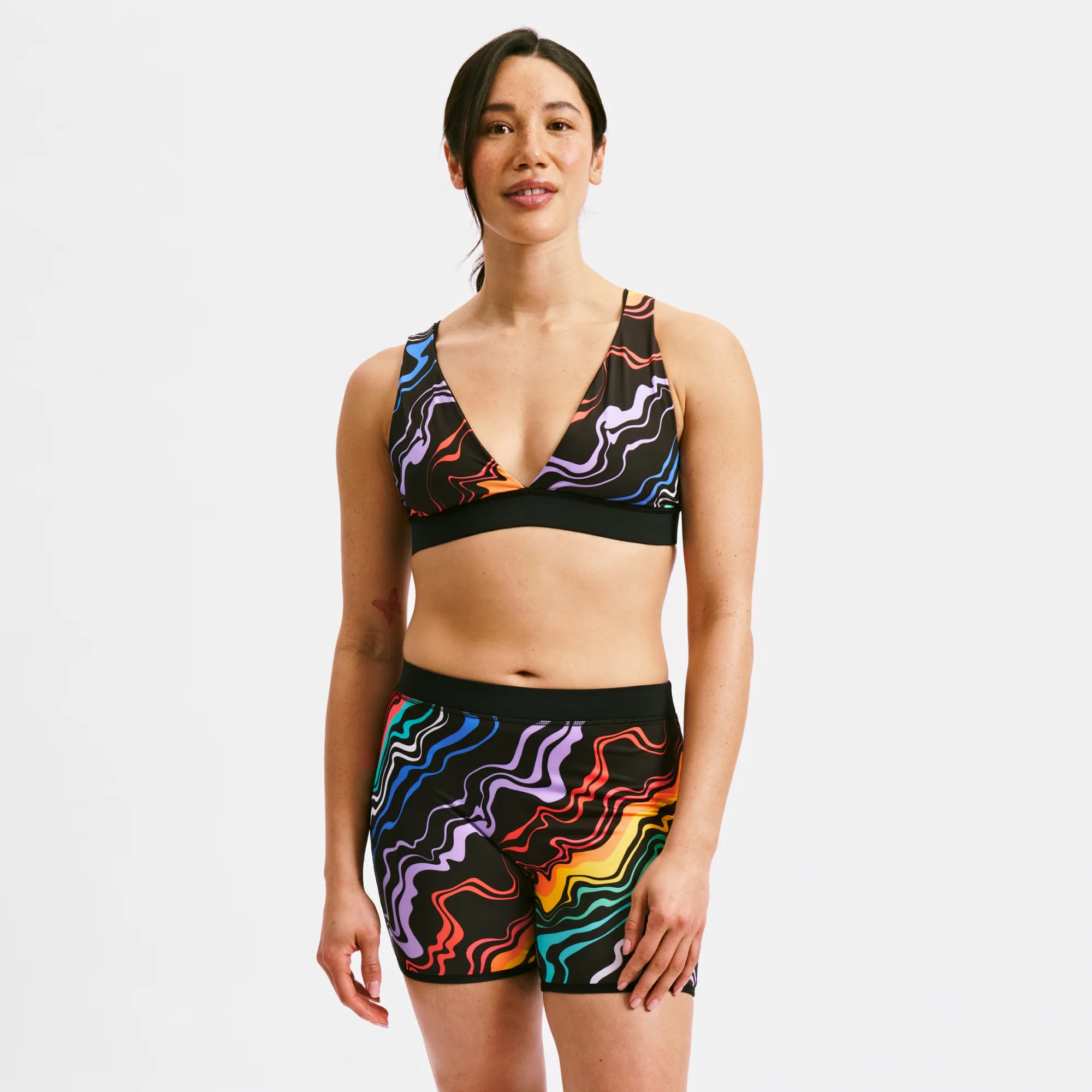 Swim Reversible Plunge Top - Making Waves - Image 3