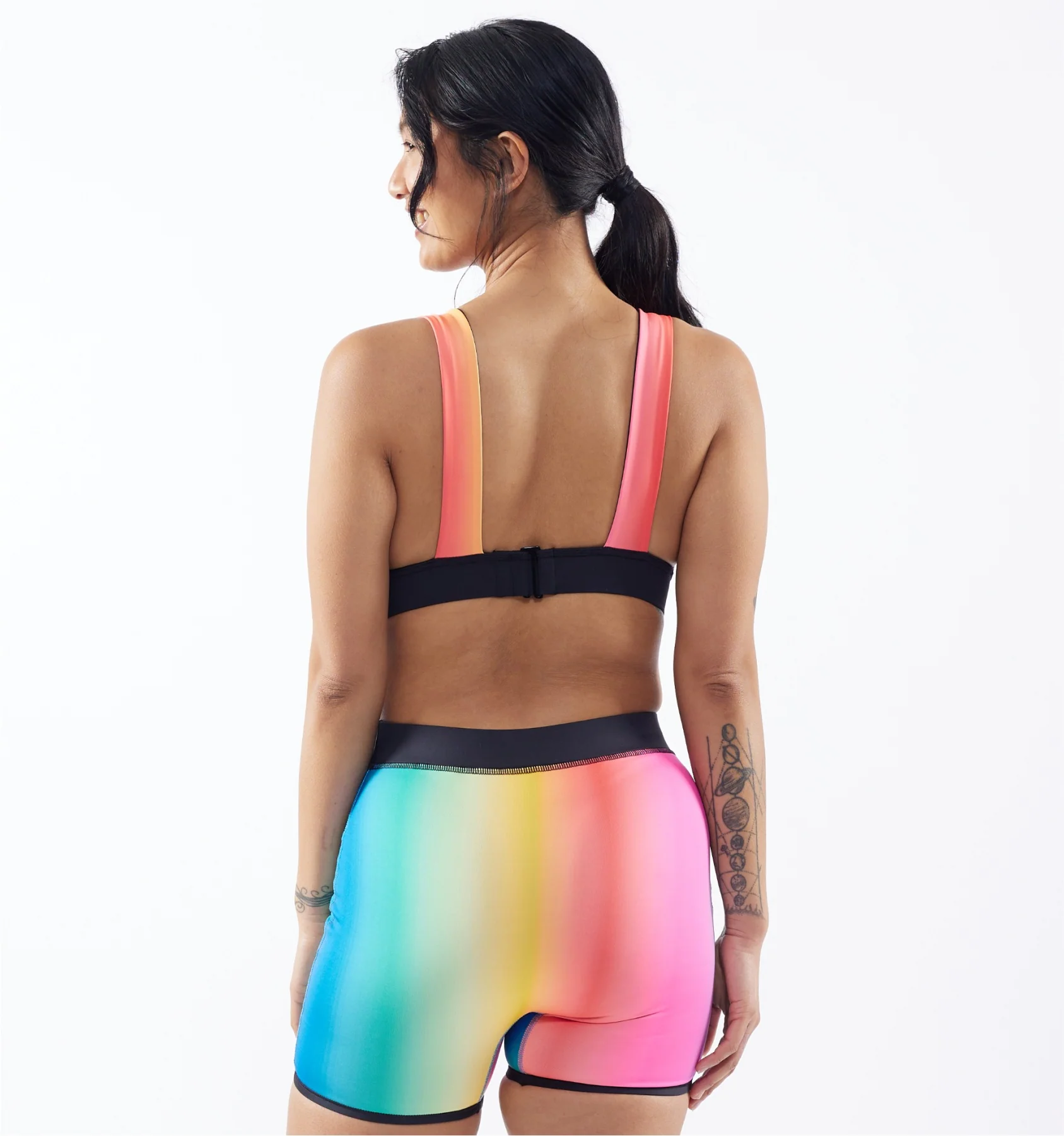 Swim Reversible Plunge Top - Melting Rainbow - Image 6