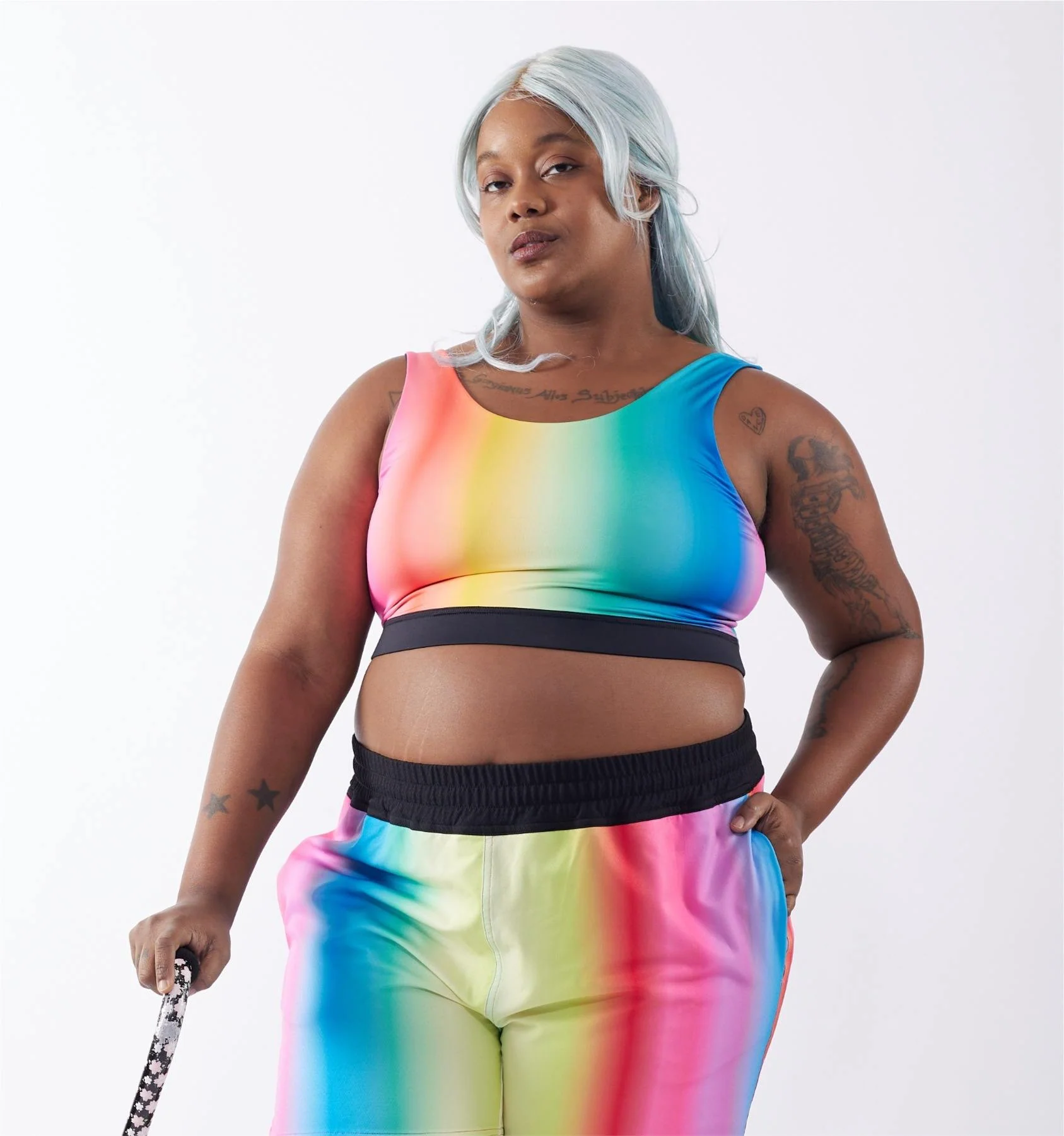 Swim Reversible Sport Top - Melting Rainbow - Image 6