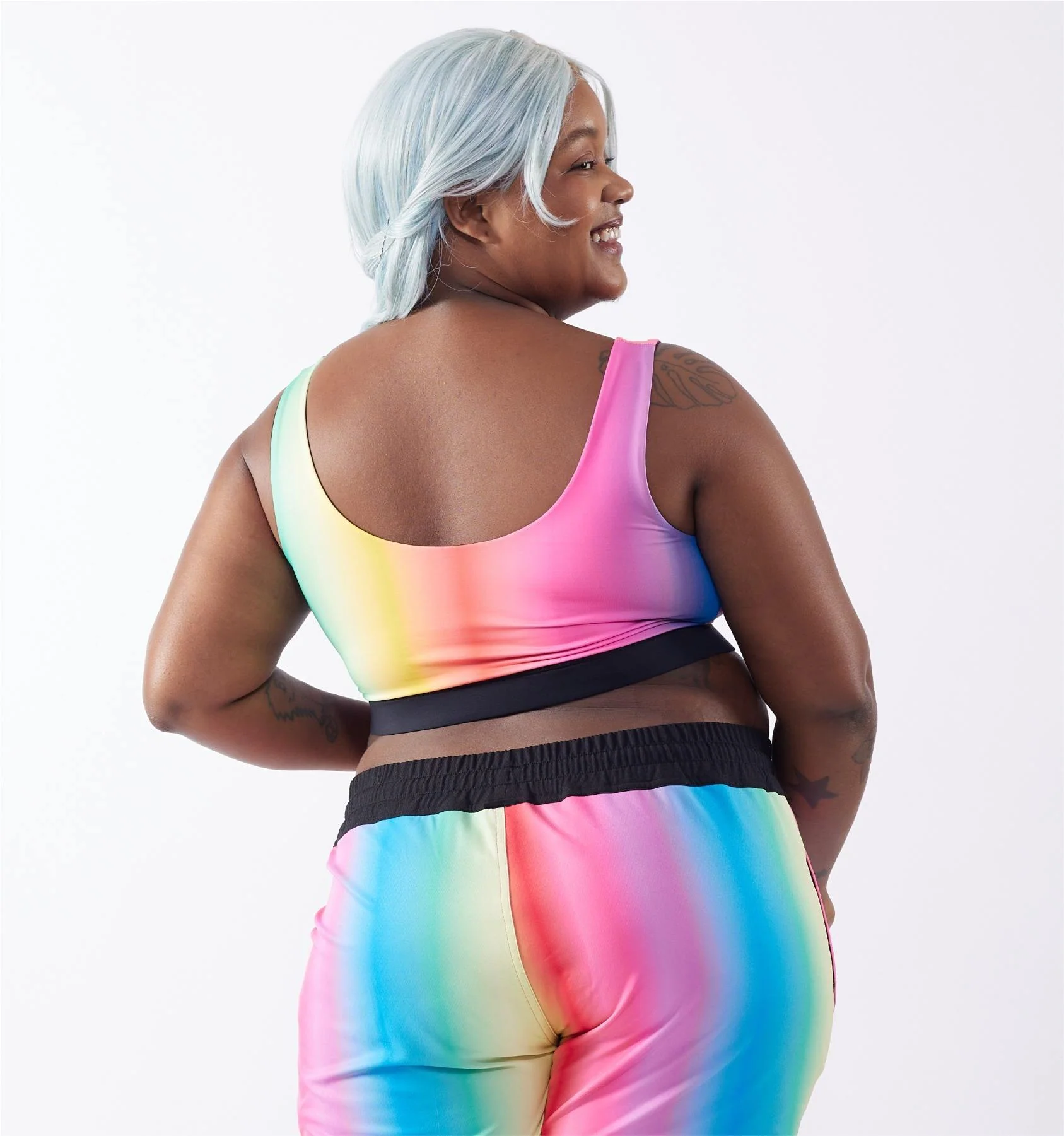 Swim Reversible Sport Top - Melting Rainbow - Image 8